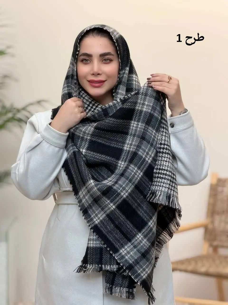 3737-شال پاییزه قاصدک